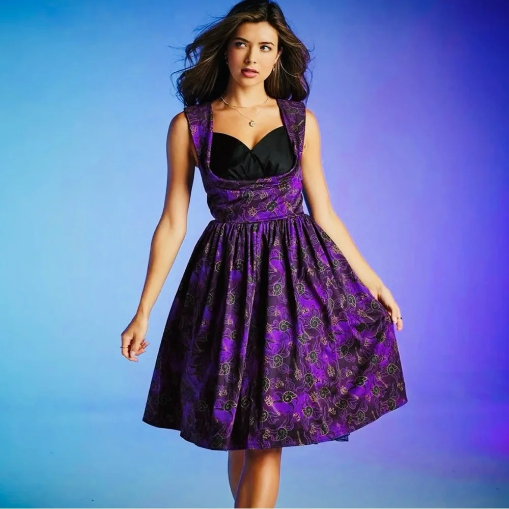 Disney Parks / Store The Little Mermaid Ursula Sea Witch Purple Dress - Picture 6 of 6